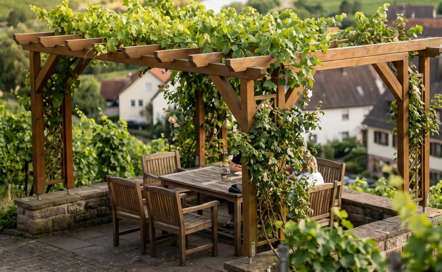 Pergola – Holzkonstruktion vom Zimmerermeister LESNIKHAUS Heilbronn