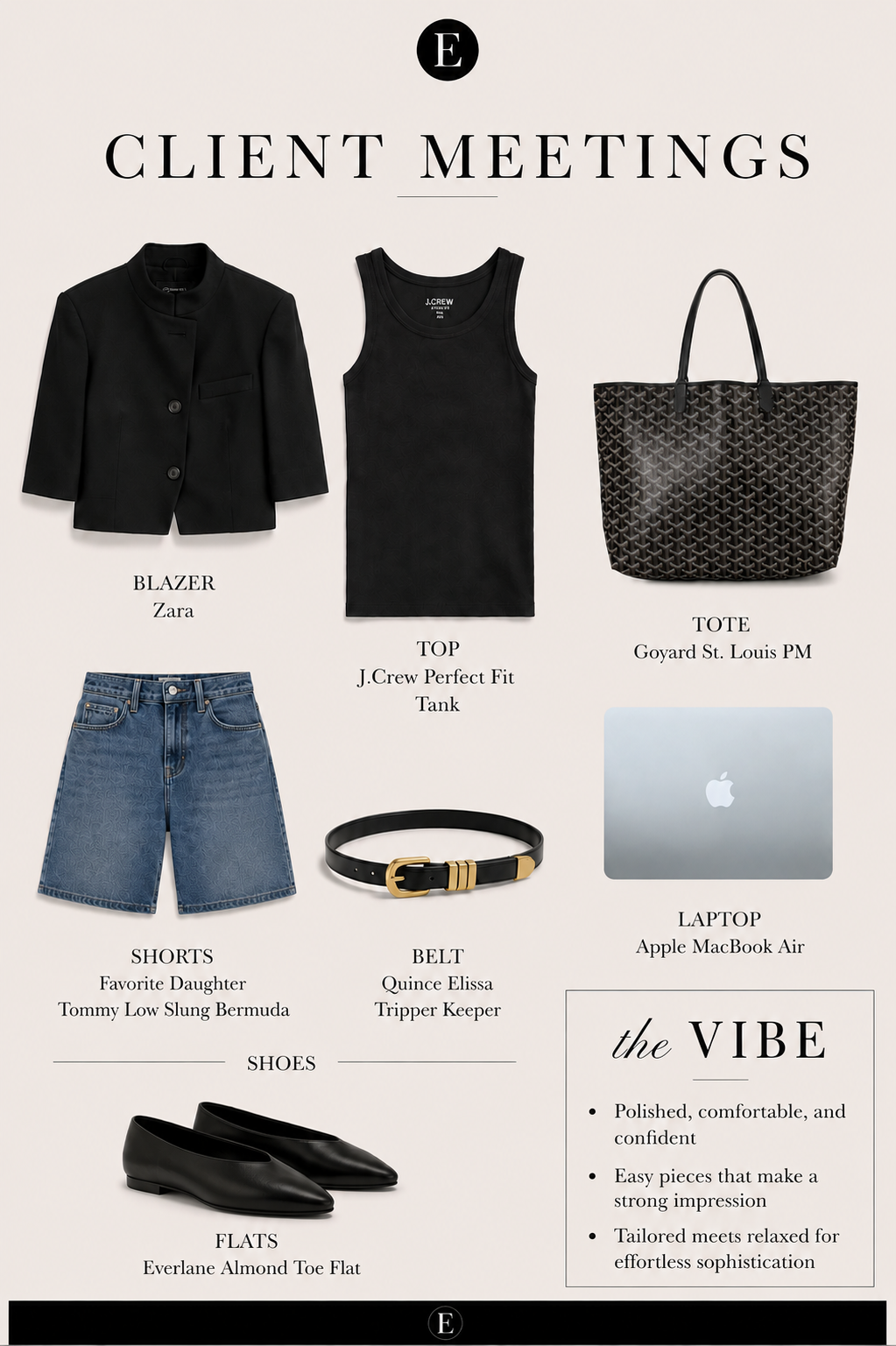 I'm out and about a lot these days — meeting clients and growing my business — so I've been leaning into looks that feel polished without trying too hard. This has become one of my go-to outfits because the denim keeps it casual, while the right top instantly elevates the whole look. Add easy flats, an elevated bag, and my laptop, and I'm ready for whatever the day brings.