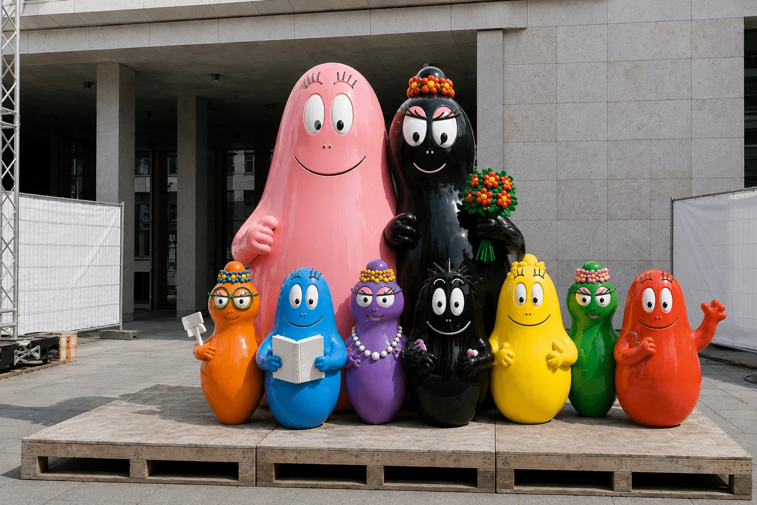 Barbapapa Family – Large-Scale 3D Printed Character Installation