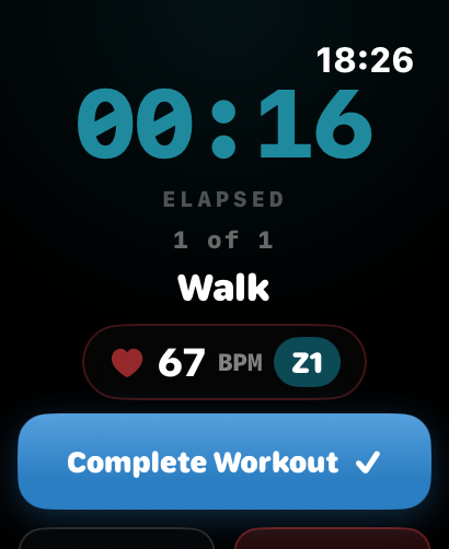 Watch · Workout List