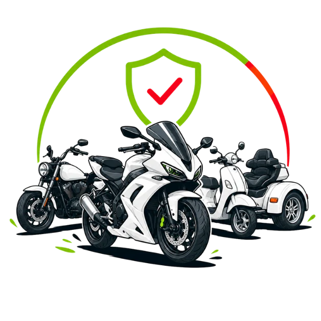 Illustration of motorcycles