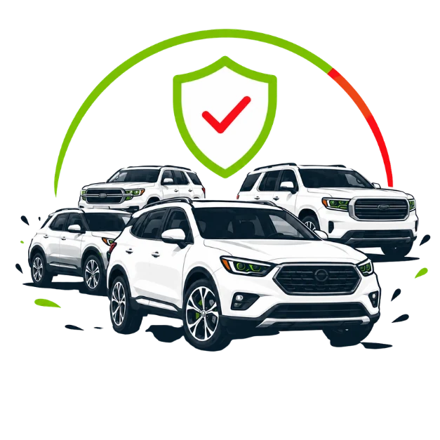 Illustration of SUVs and crossovers