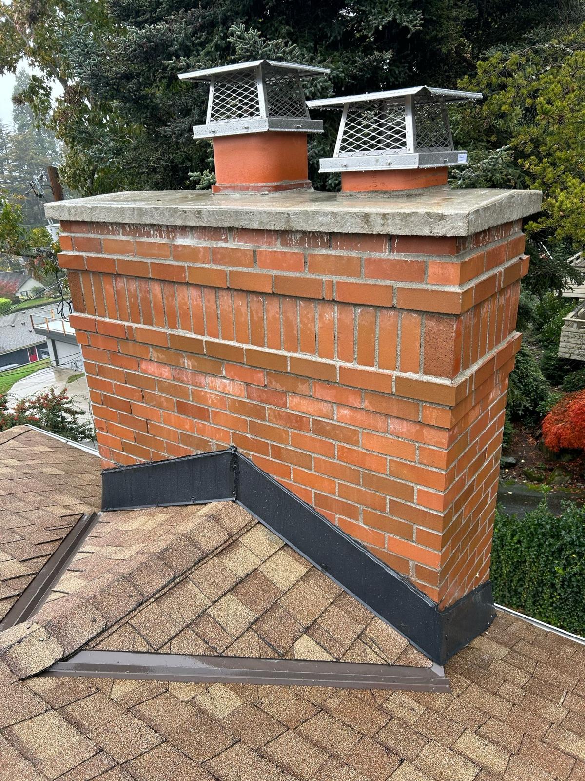 Real chimney inspection work by Dr. Chimney Seattle
