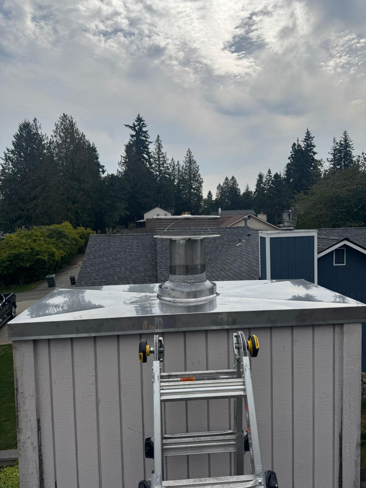 Chimney service work by Dr. Chimney Seattle