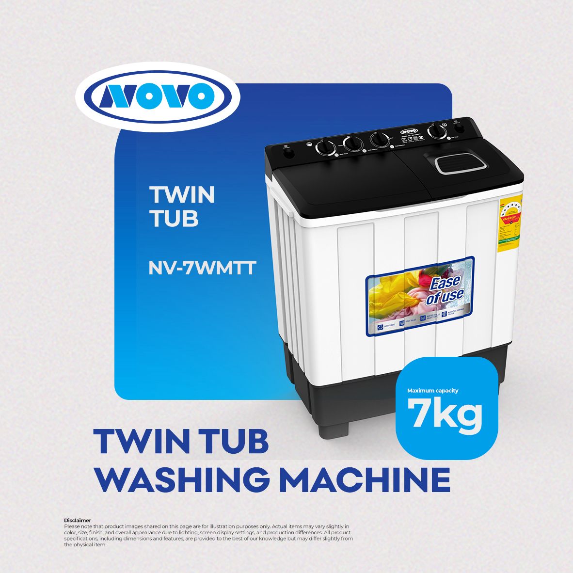 NOVO Washing Machine 6kg