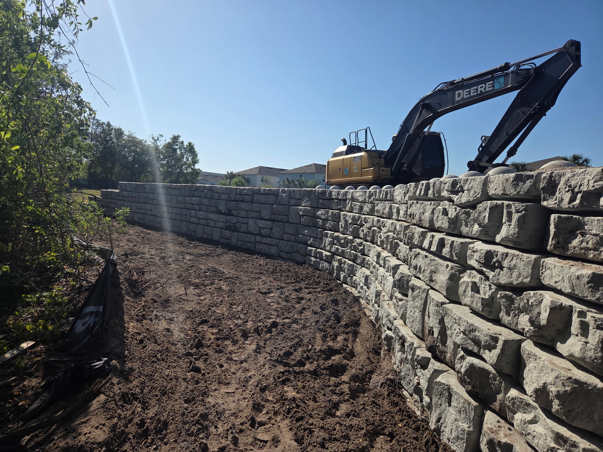 Municipal Site Development Retaining Wall 