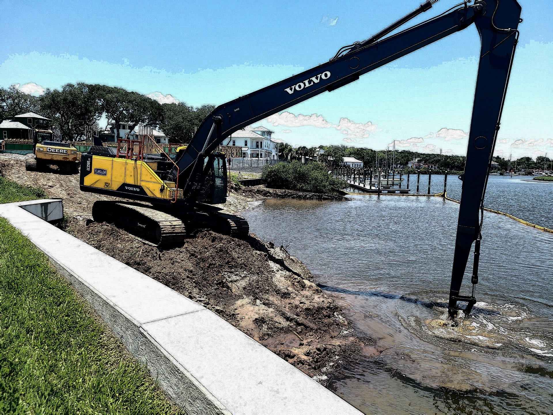 Marine bulkhead construction