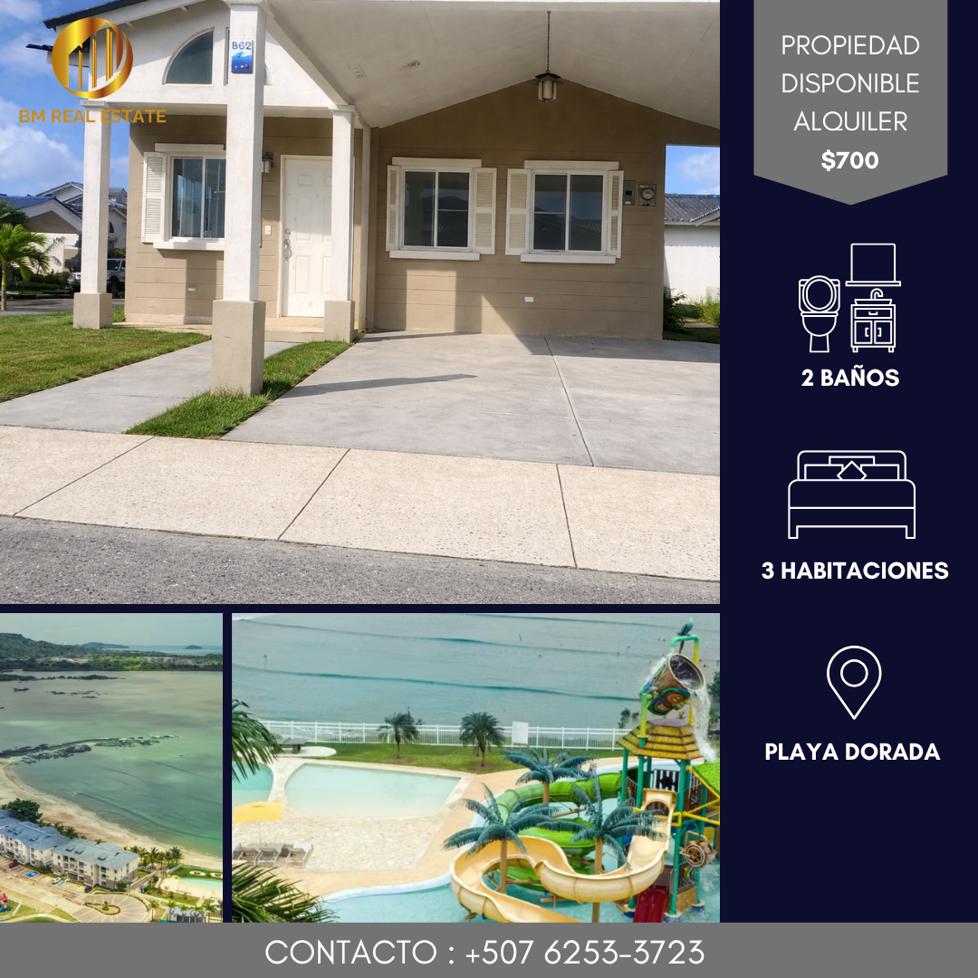 Alquiler en Playa Dorada