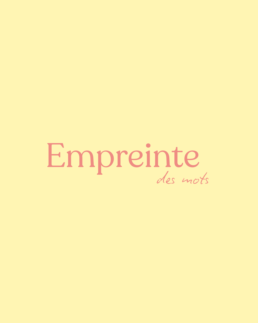 Empreinte des mots
