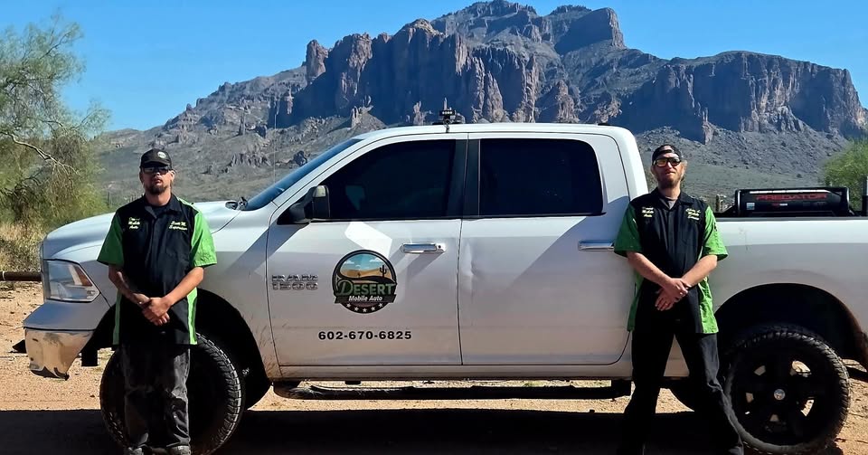 Desert Mobile Auto mechanic with service van