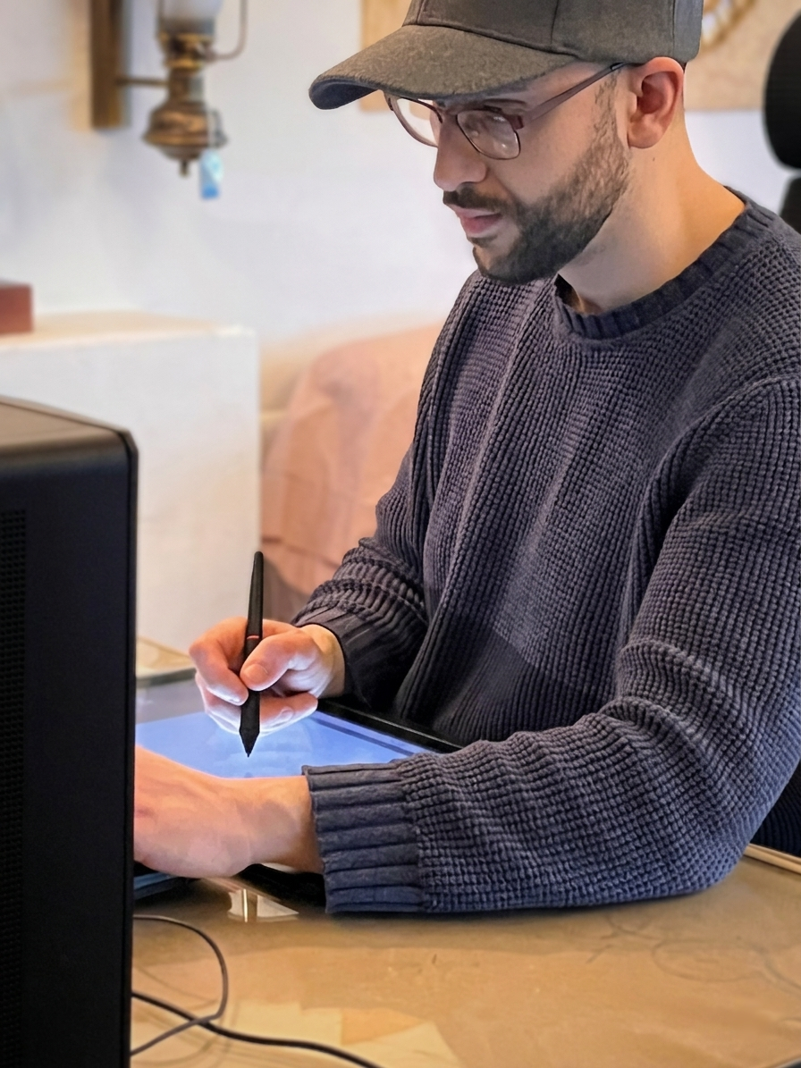 ダニエル・ロサノのワークスペース