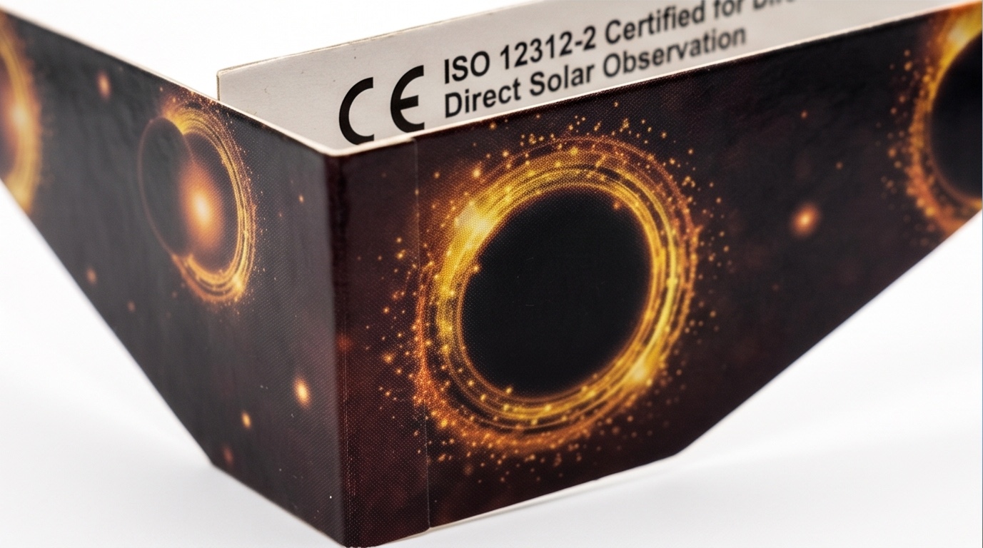 Lunettes éclipse solaire - détail filtre