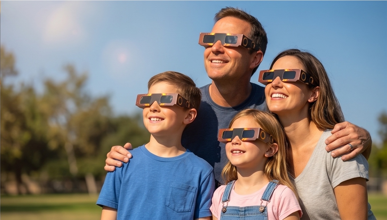 Lunettes éclipse solaire - famille