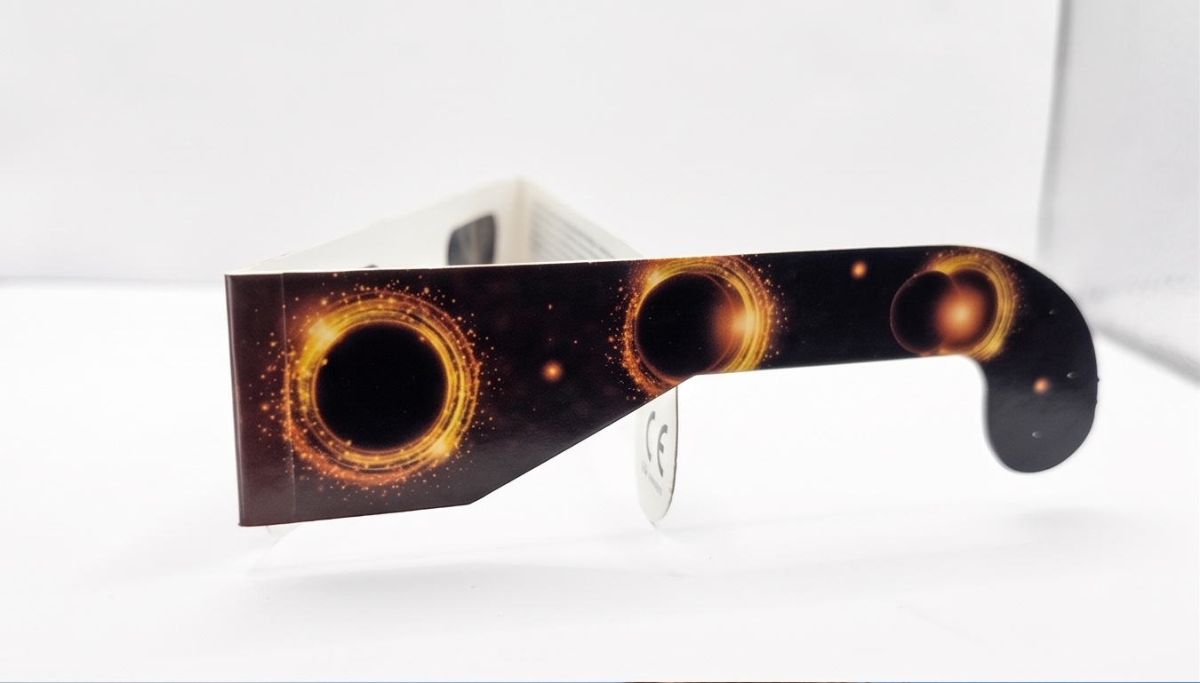 Lunettes éclipse solaire - vue de côté