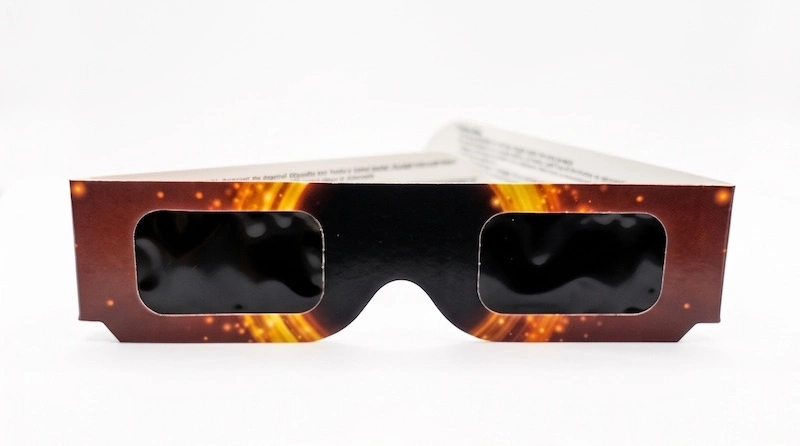 Lunette éclipse solaire ISO 12312-2 — vue de face