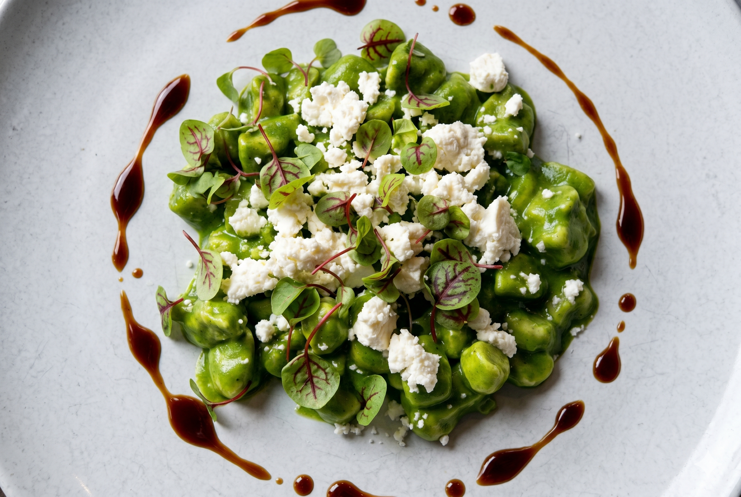 Spring gnocchi dish prepared by a private chef in New York City