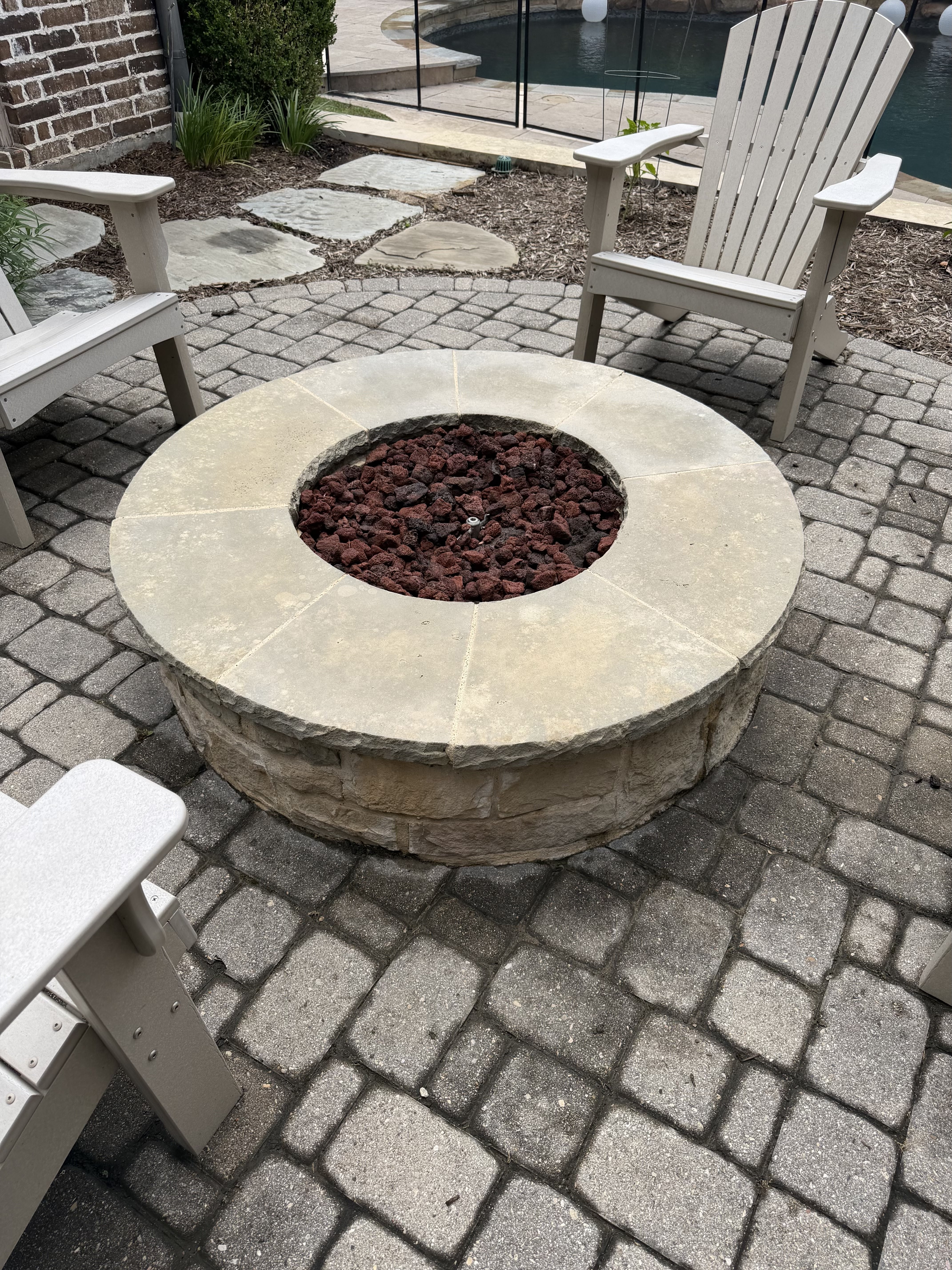 After pressure washing - Dallas TX driveway