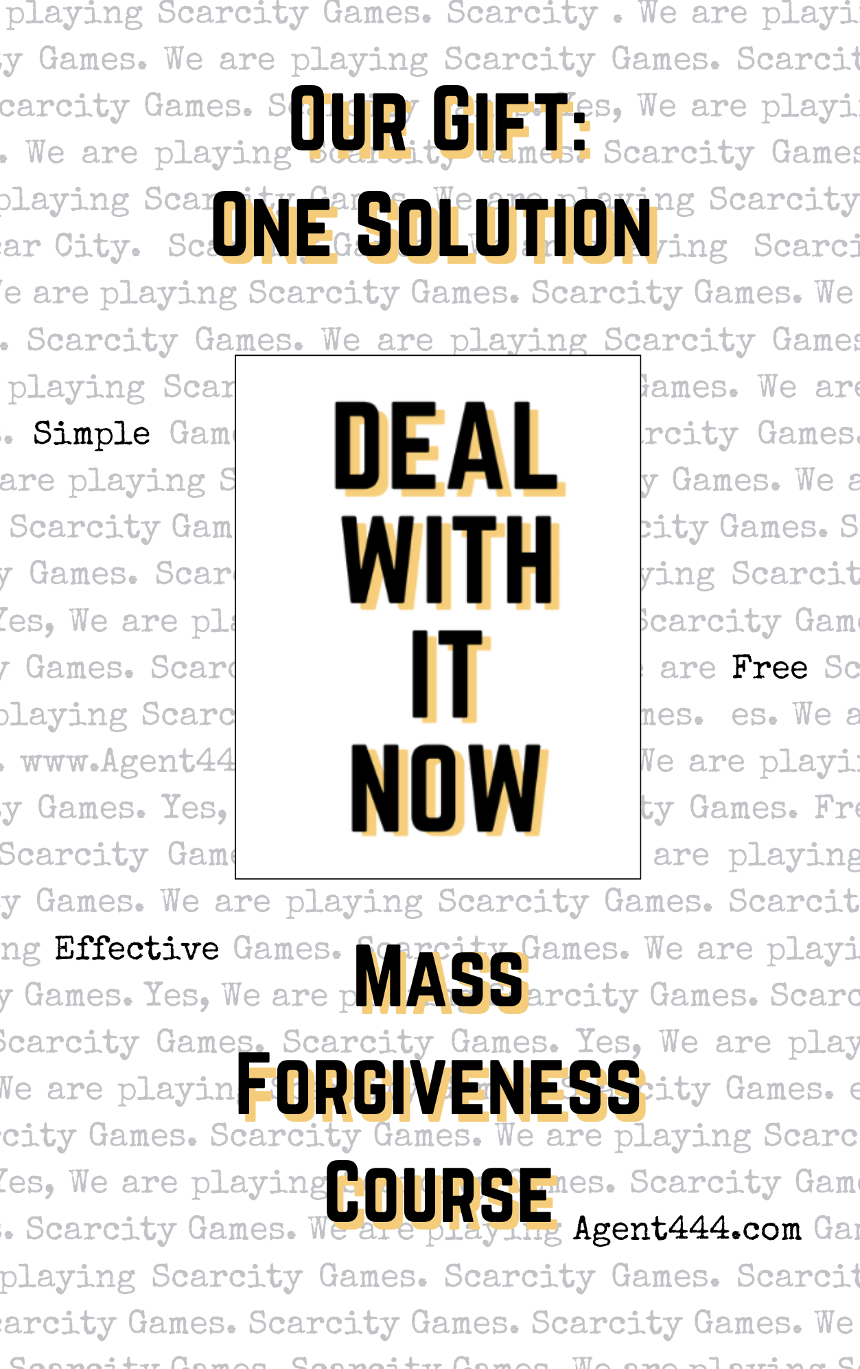 Mass Forgiveness Course — MysterE reading Book IX