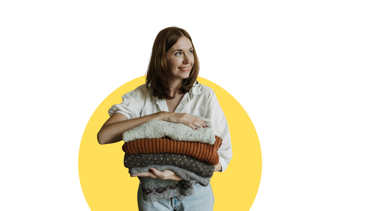 Colorful T-shirt laundry design