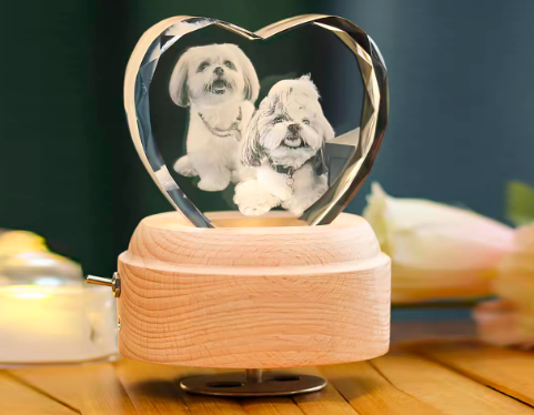 客製寵物水晶內雕