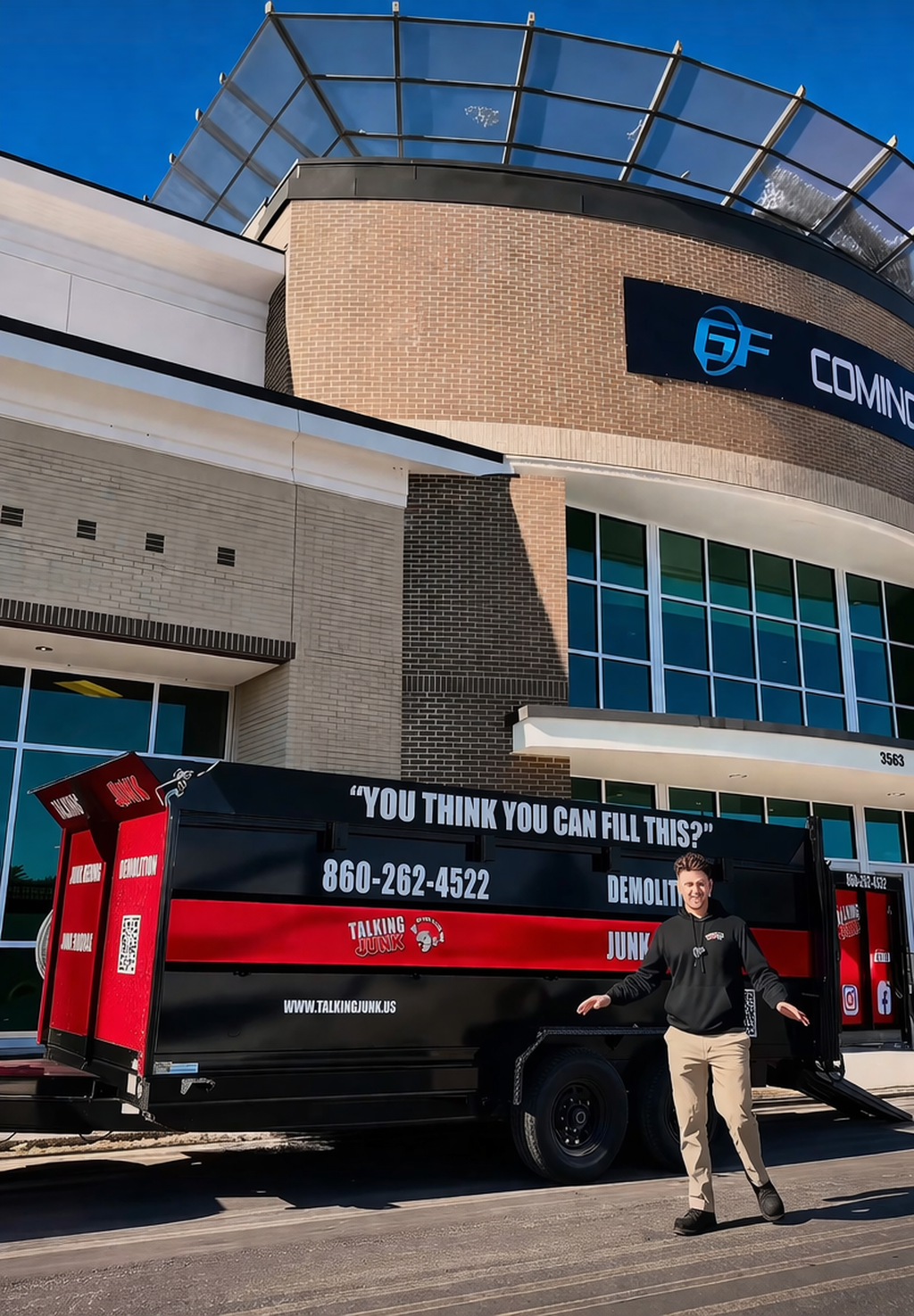 Commercial office cleanout for a local business. 3 truckloads — done in one day.