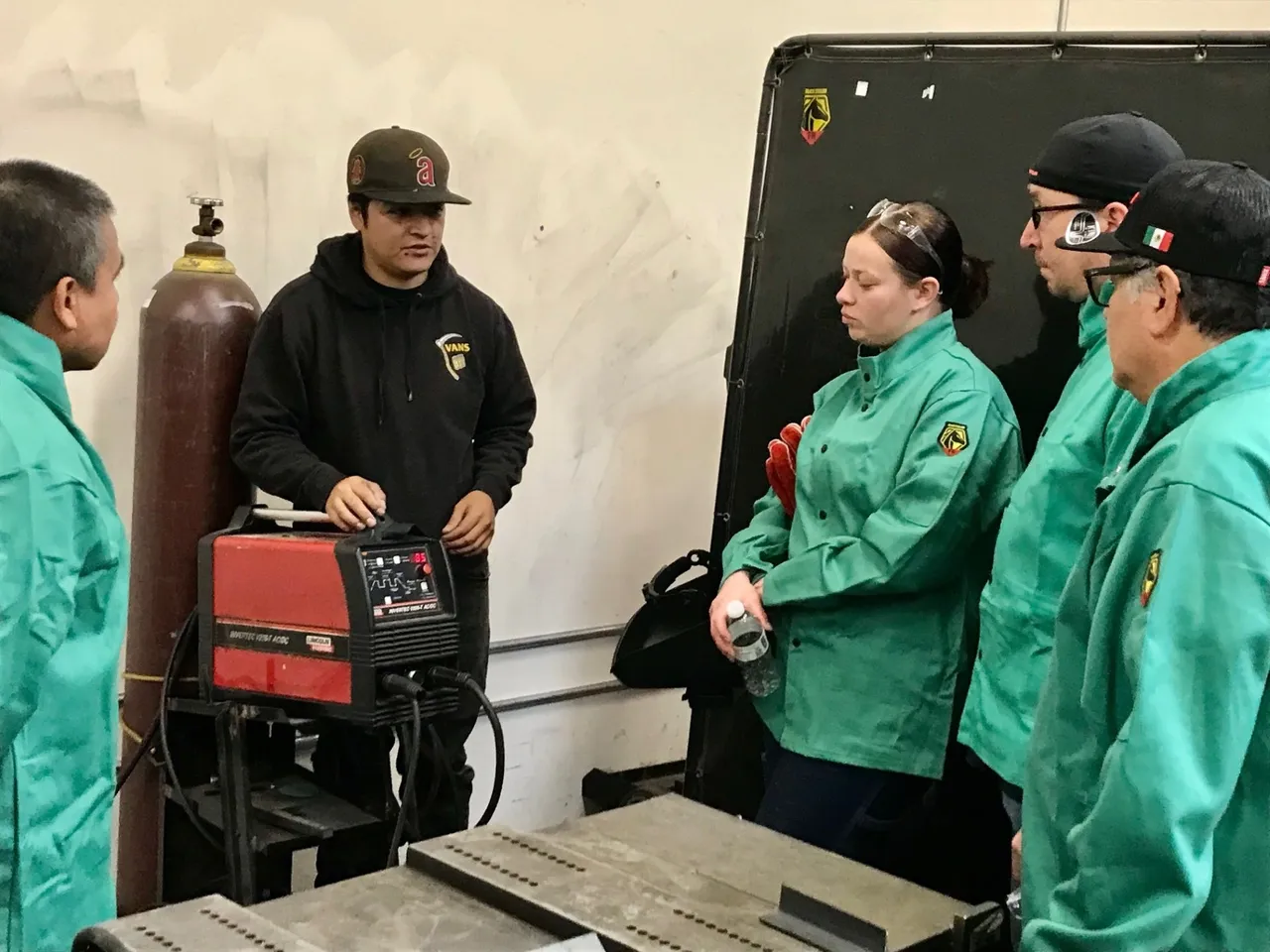 JPW welding workshop students