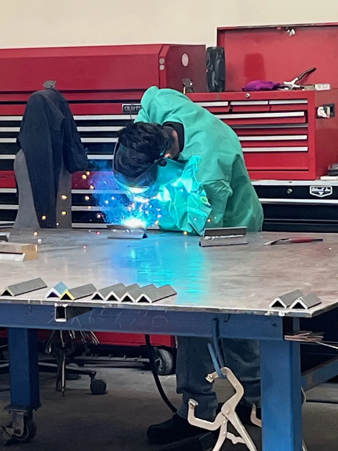 JPW workshop welding practice
