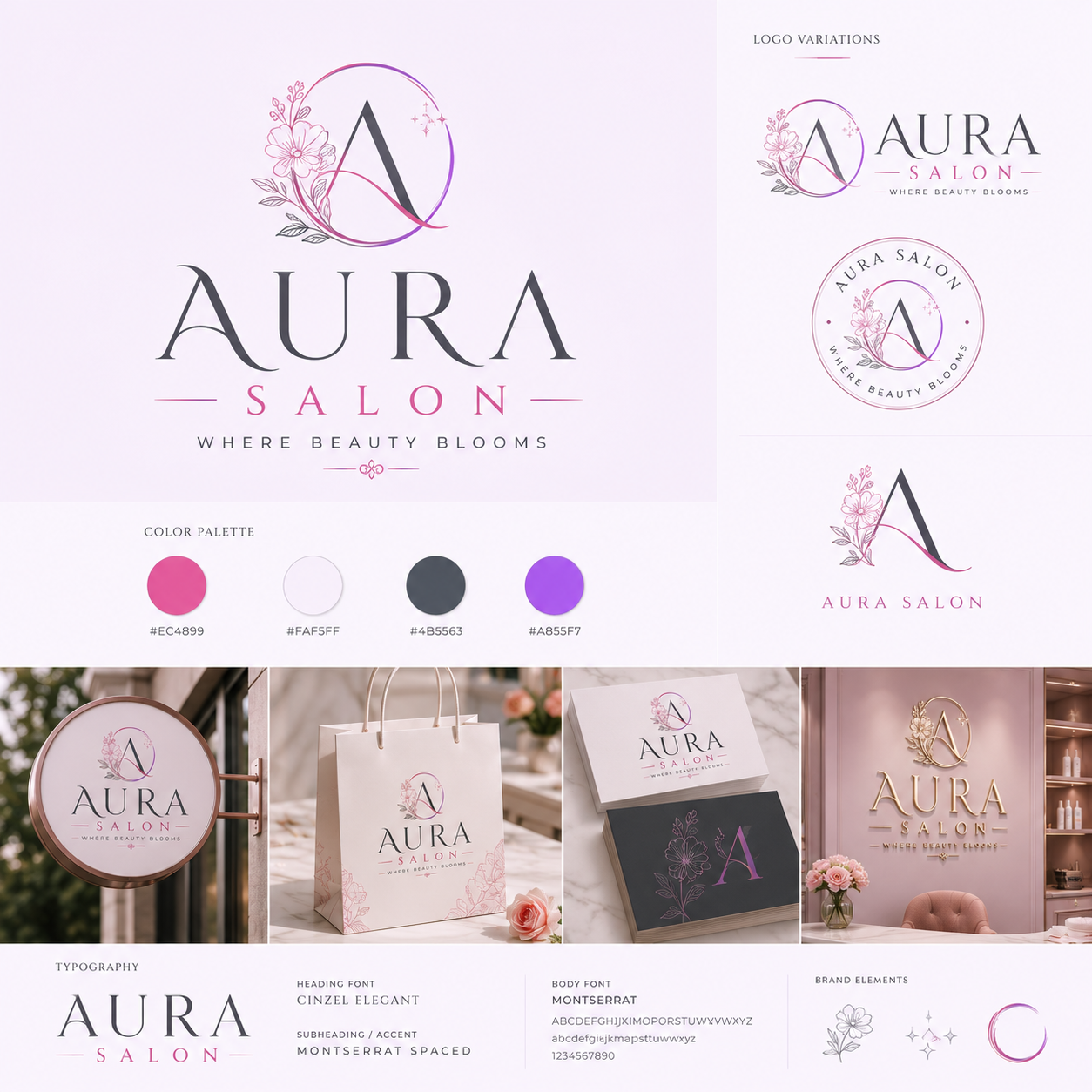 Aura Salon logo