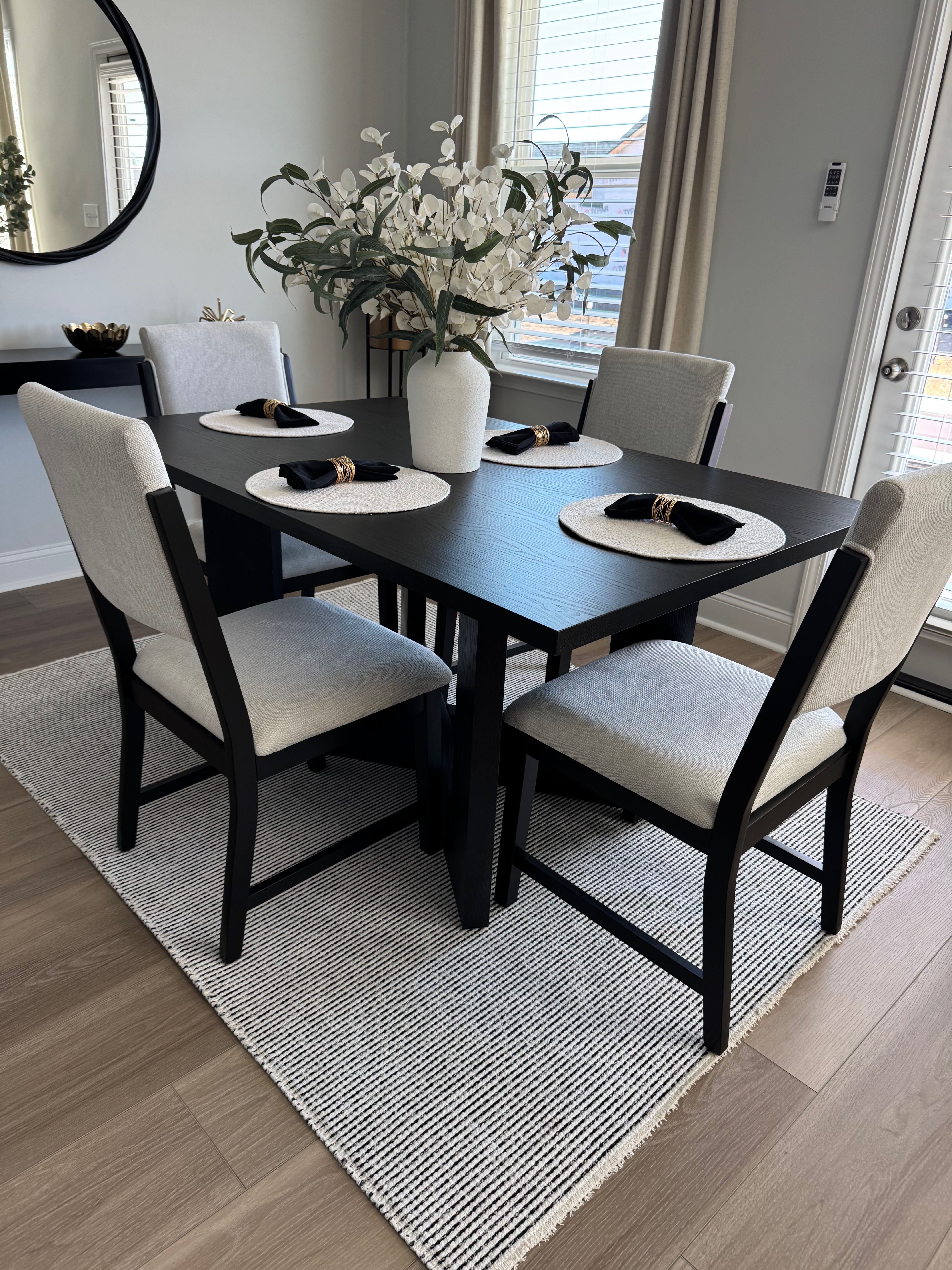 Dining room interior design by Home and Heart Decor Myrtle Beach