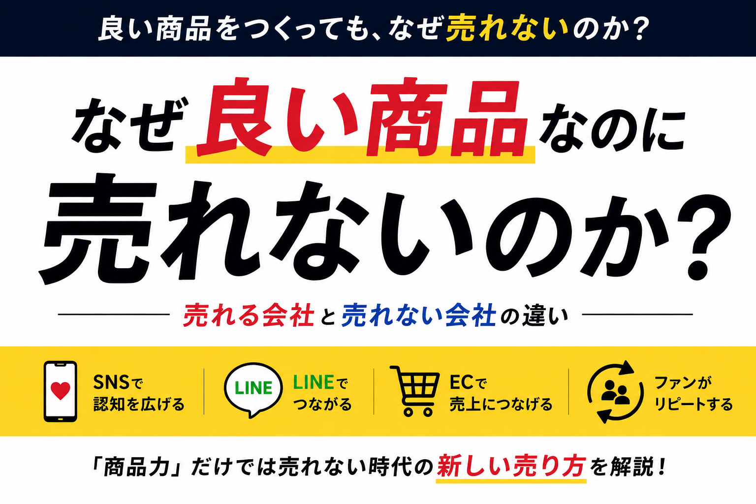 なぜ良い商品なのに売れないのか?