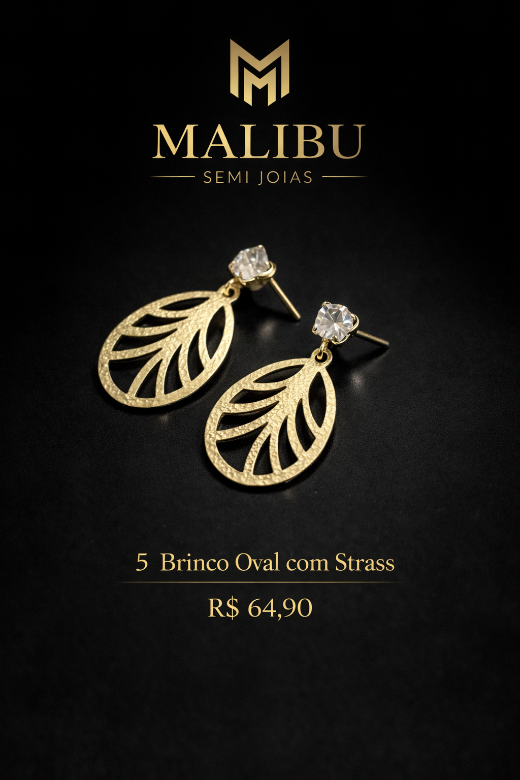 Brinco Ear Cuff Dourado