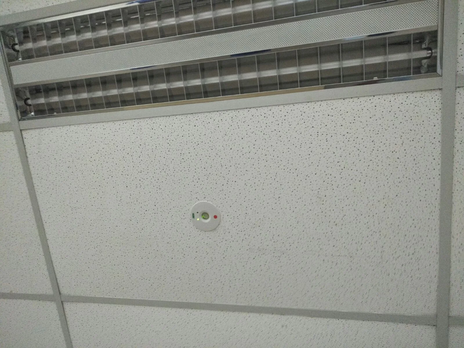 Ceiling fire safety detection and lighting systems installed in Singapore office