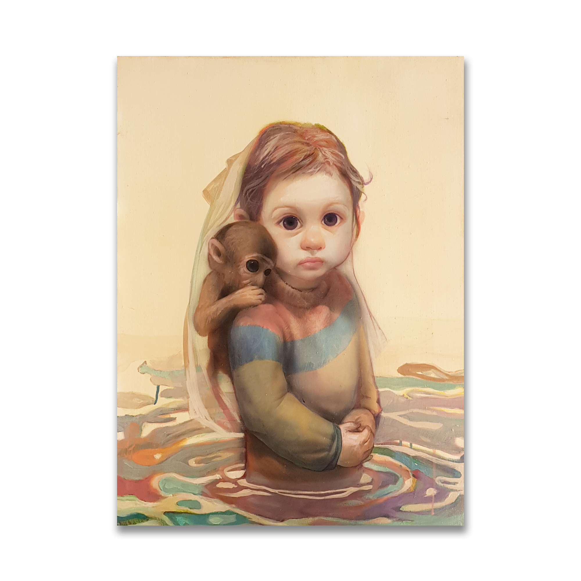 girl with monkey
