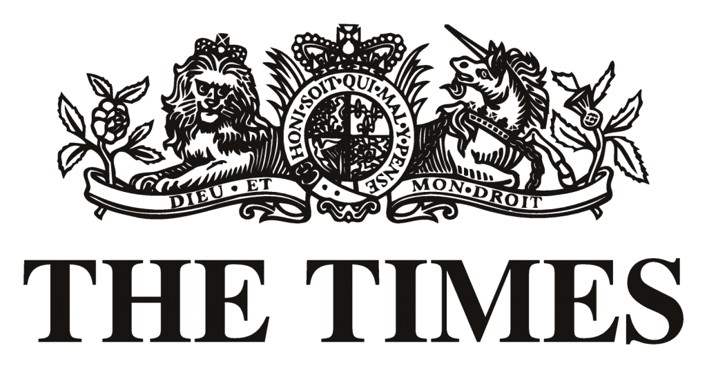 The Times logo - media publication featuring RommComm™