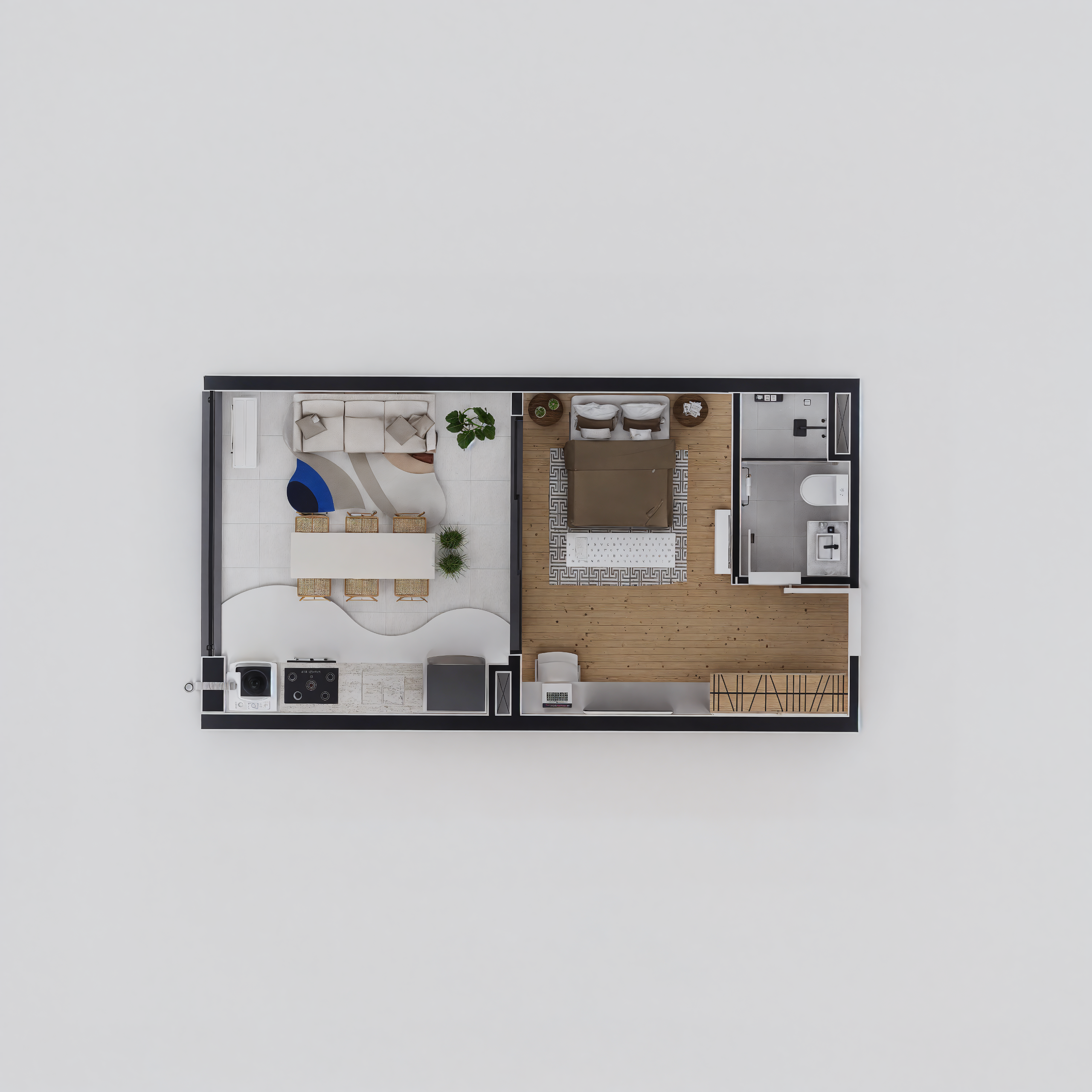 Planta Baixa Studio 36m² - Type Asturias