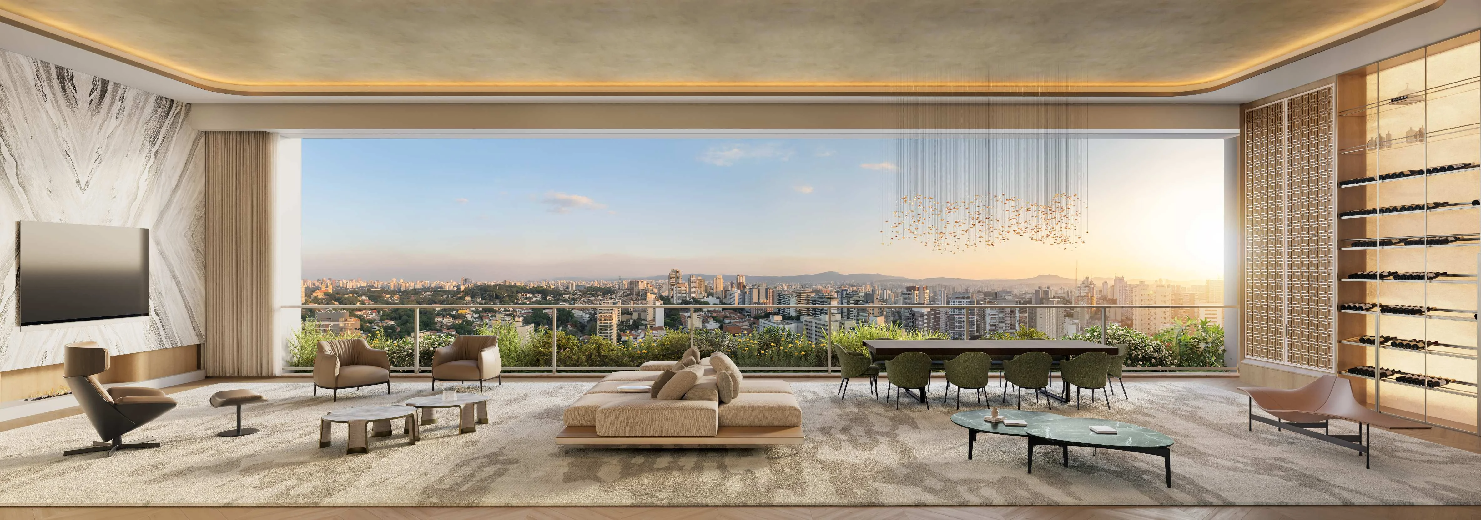 La Galerie — Living Torre 2 Final 1 283m²