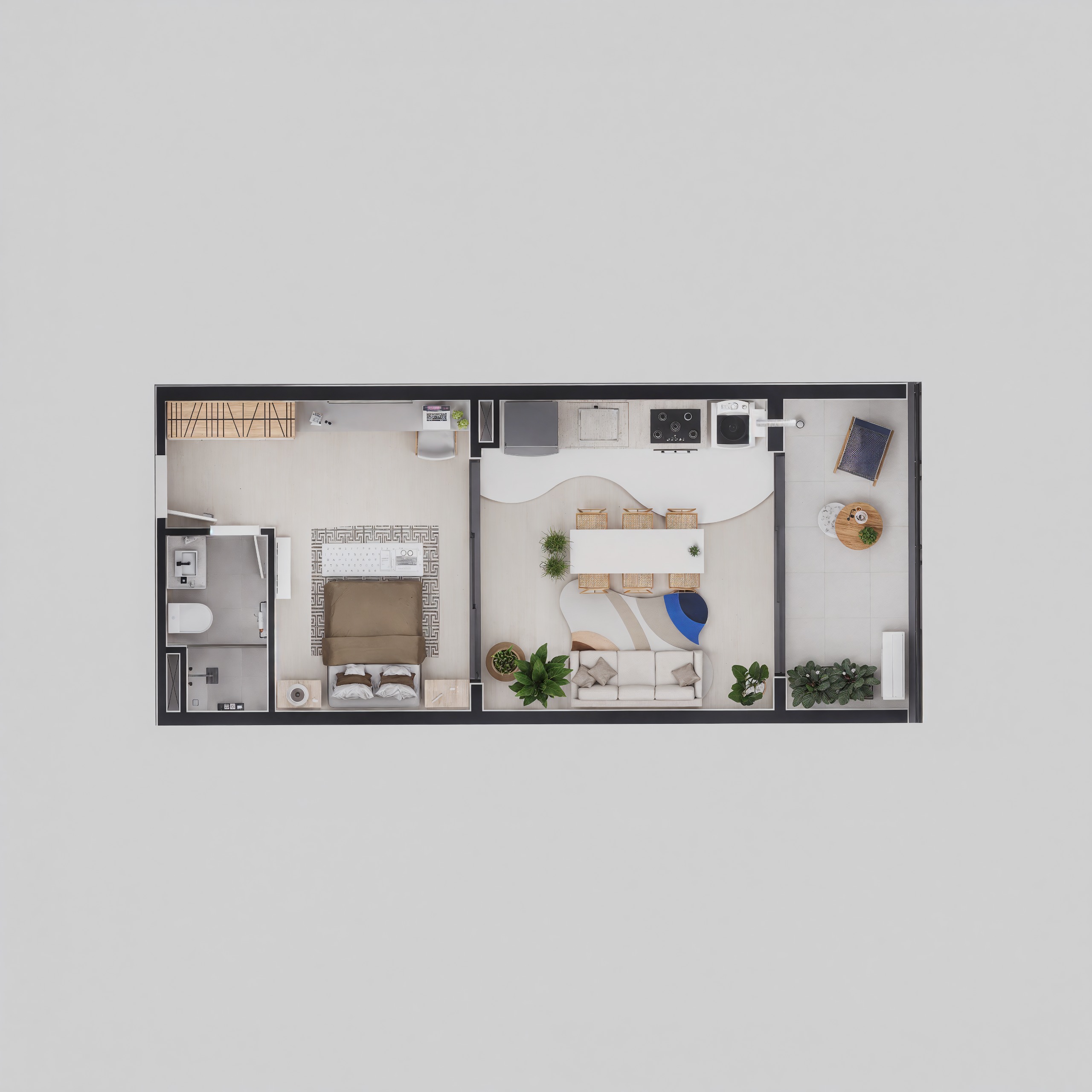 Planta Baixa Garden 64m² - Type Asturias