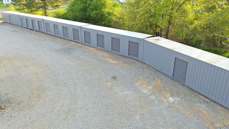 The Storage Yard At Northside facility in Berry Alabama showing covered storage units and open storage areas