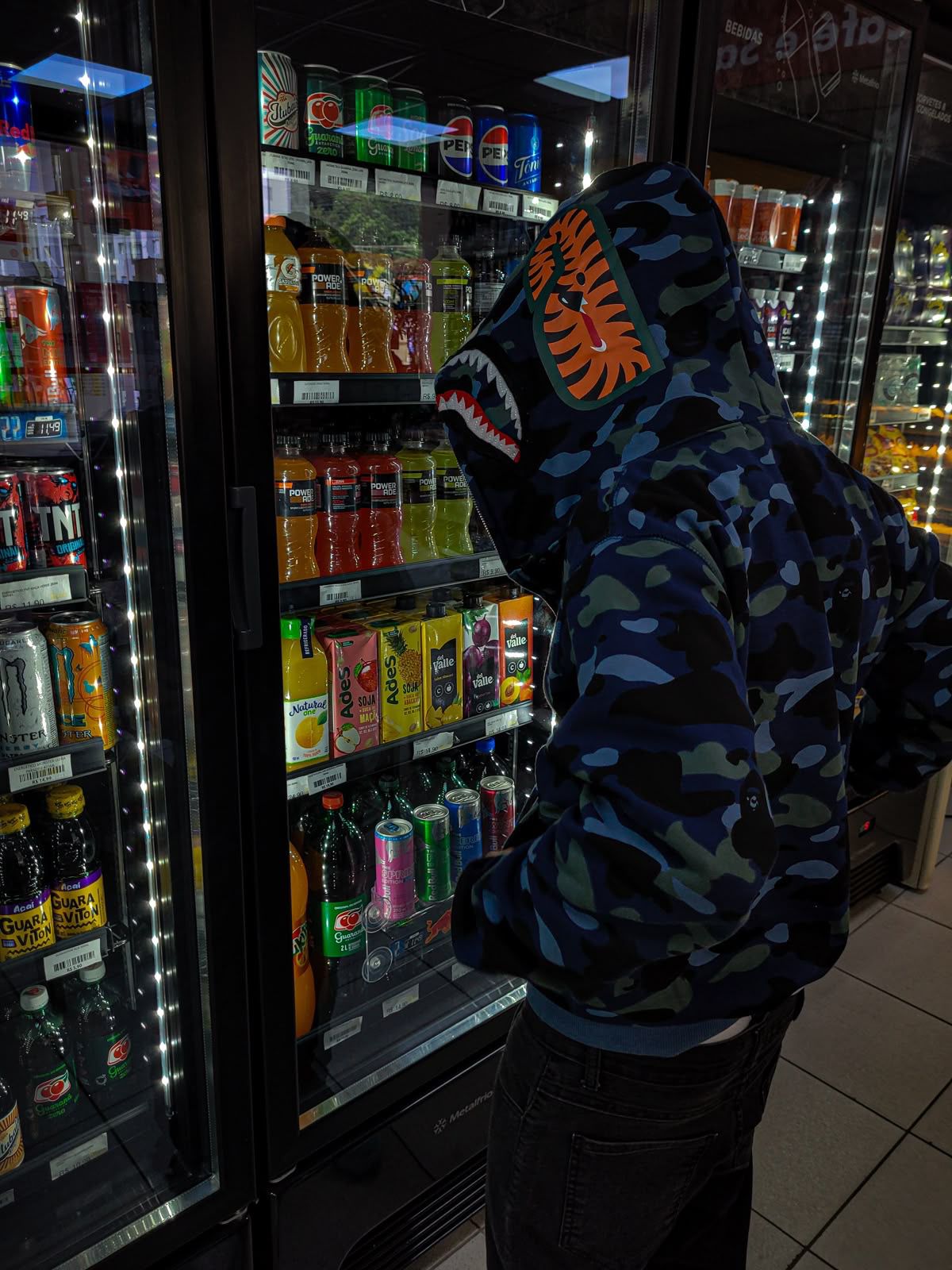 MULTI-COLOURED BAPE HOODIES