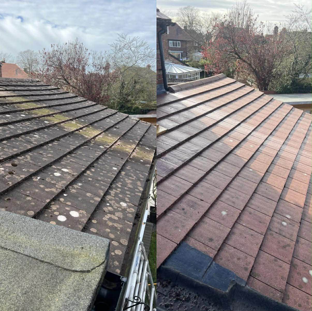Before and after exterior cleaning Liverpool