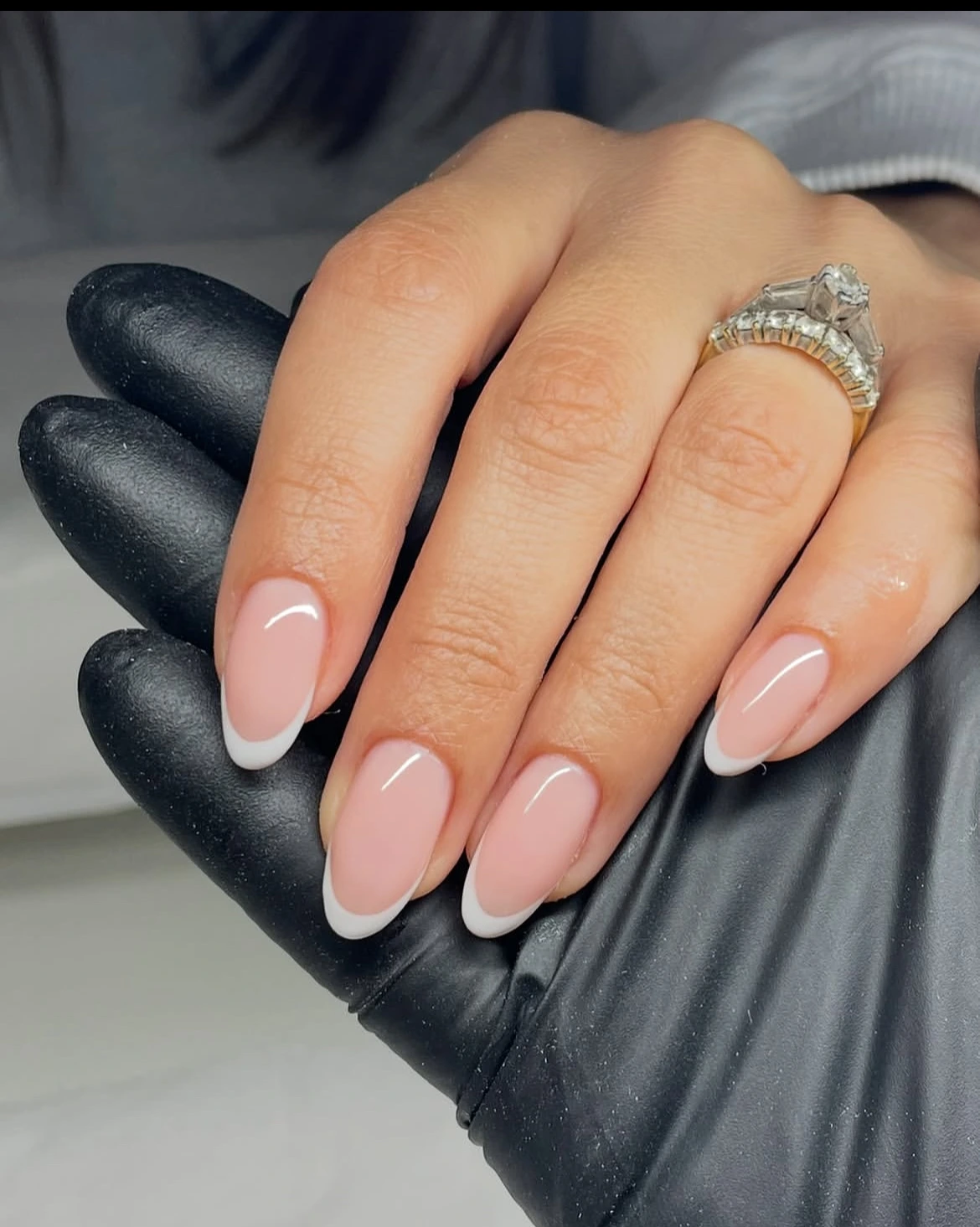 Structured French manicure at Nail Lab NYC nail spa