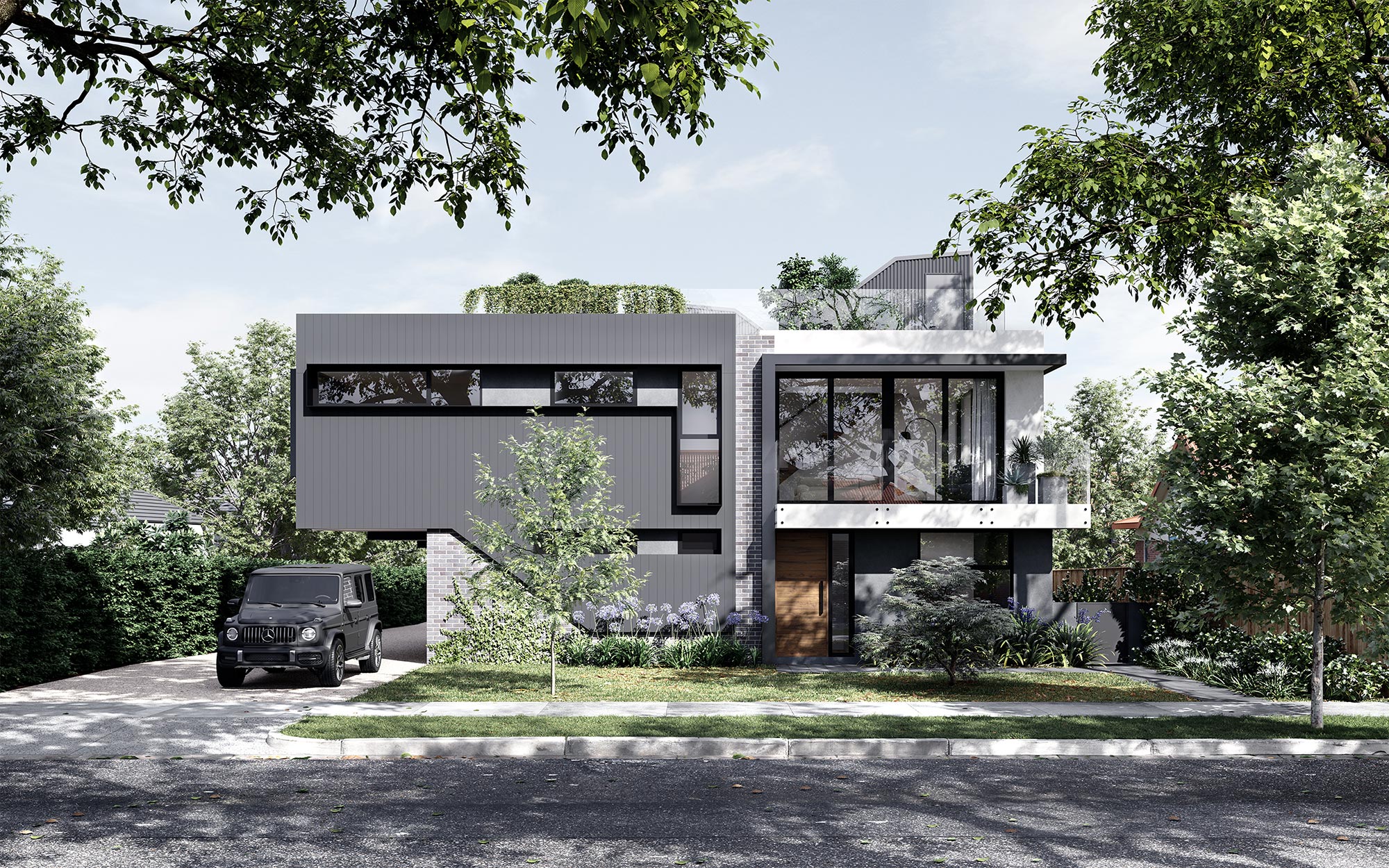 ALIVE Studios exterior architectural view final render