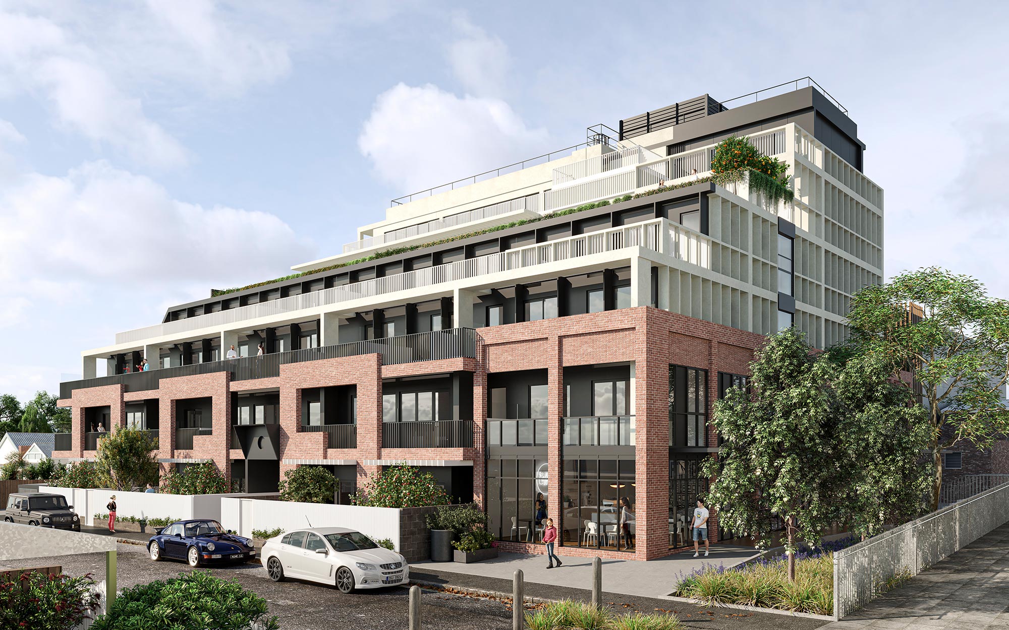 ALIVE Studios hero exterior architectural visualisation final render