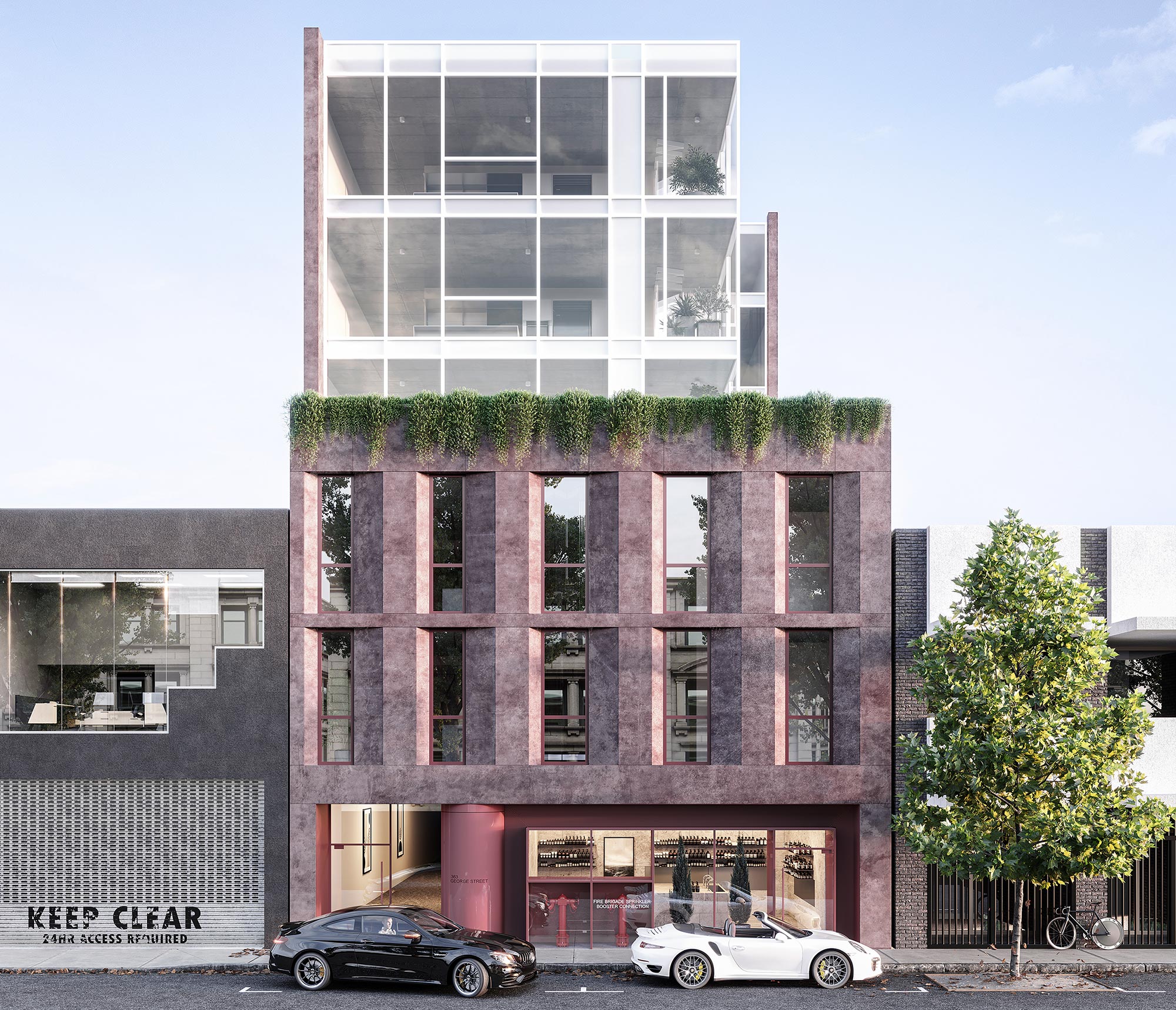 ALIVE Studios George Street residential exterior architectural visualisation