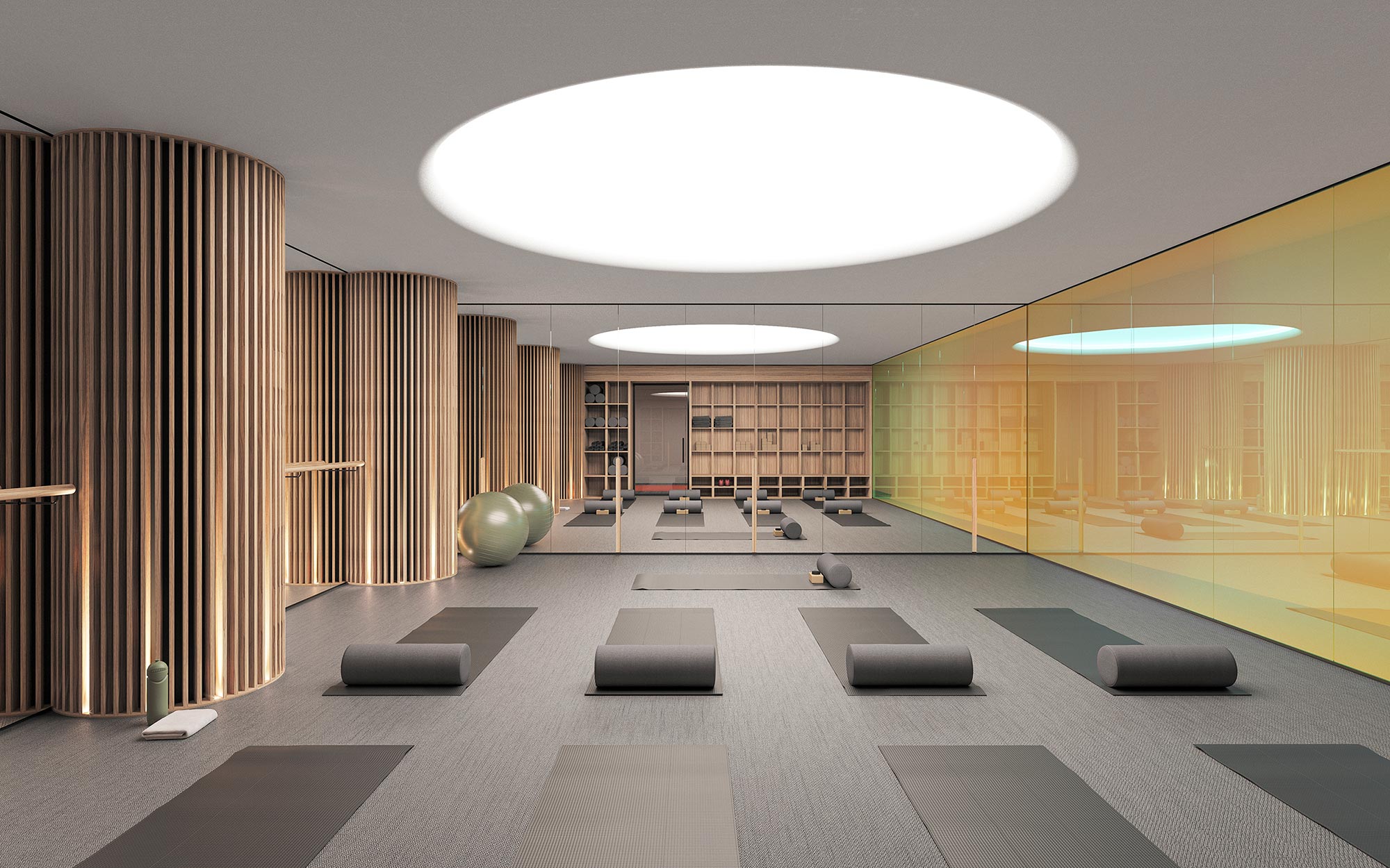 ALIVE Studios wellness centre interior architectural visualisation