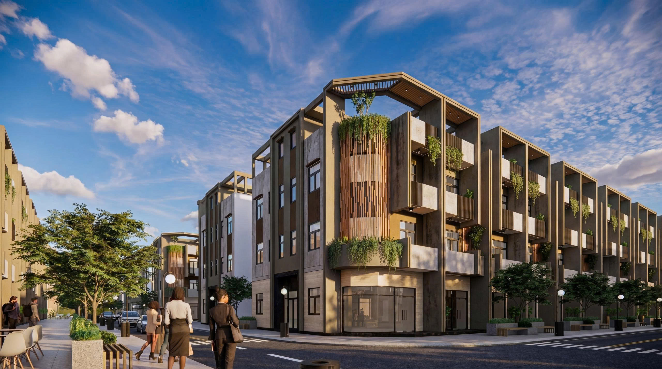 Phối cảnh khu nhà phố 3