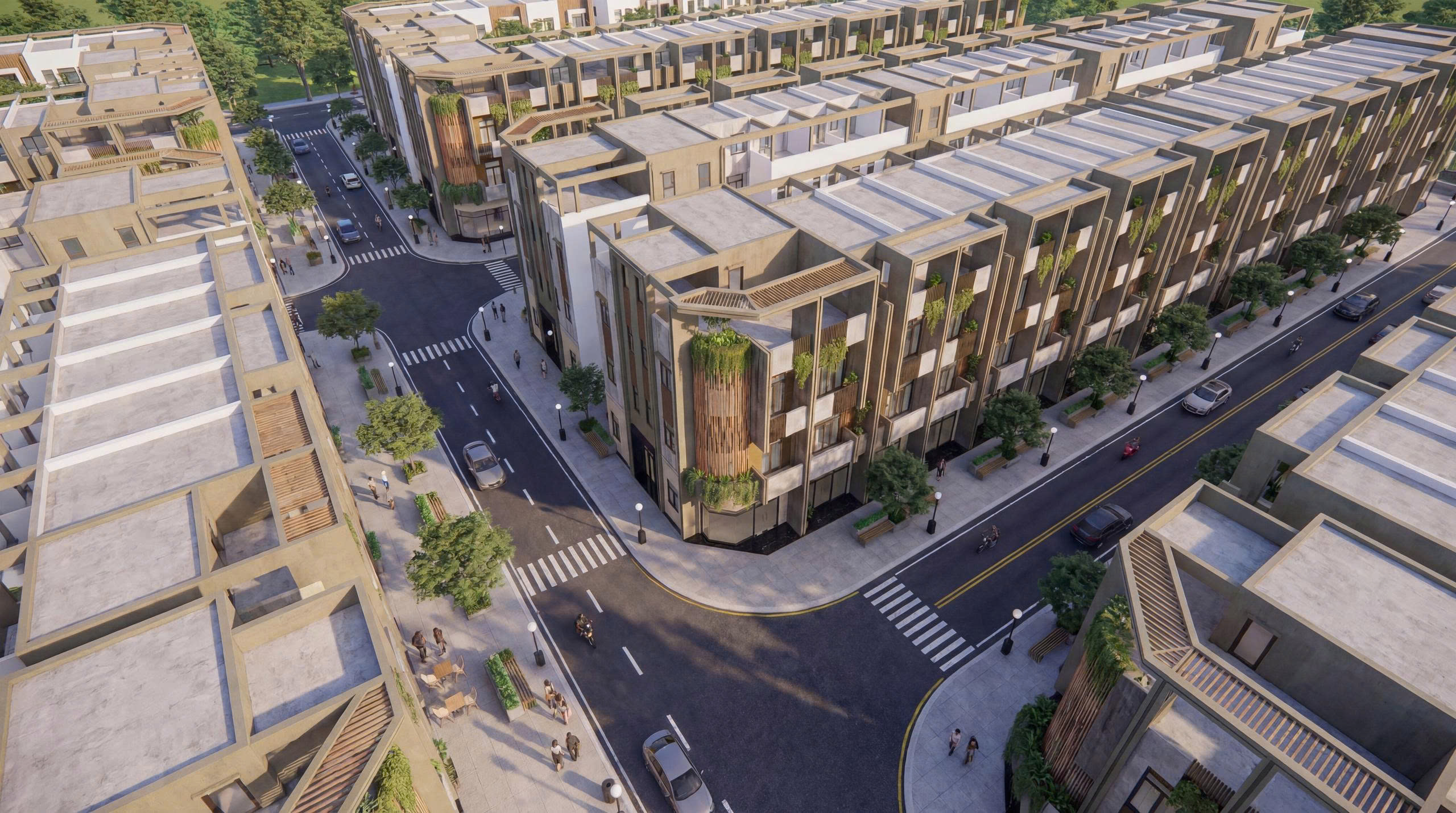 Phối cảnh khu nhà phố 1