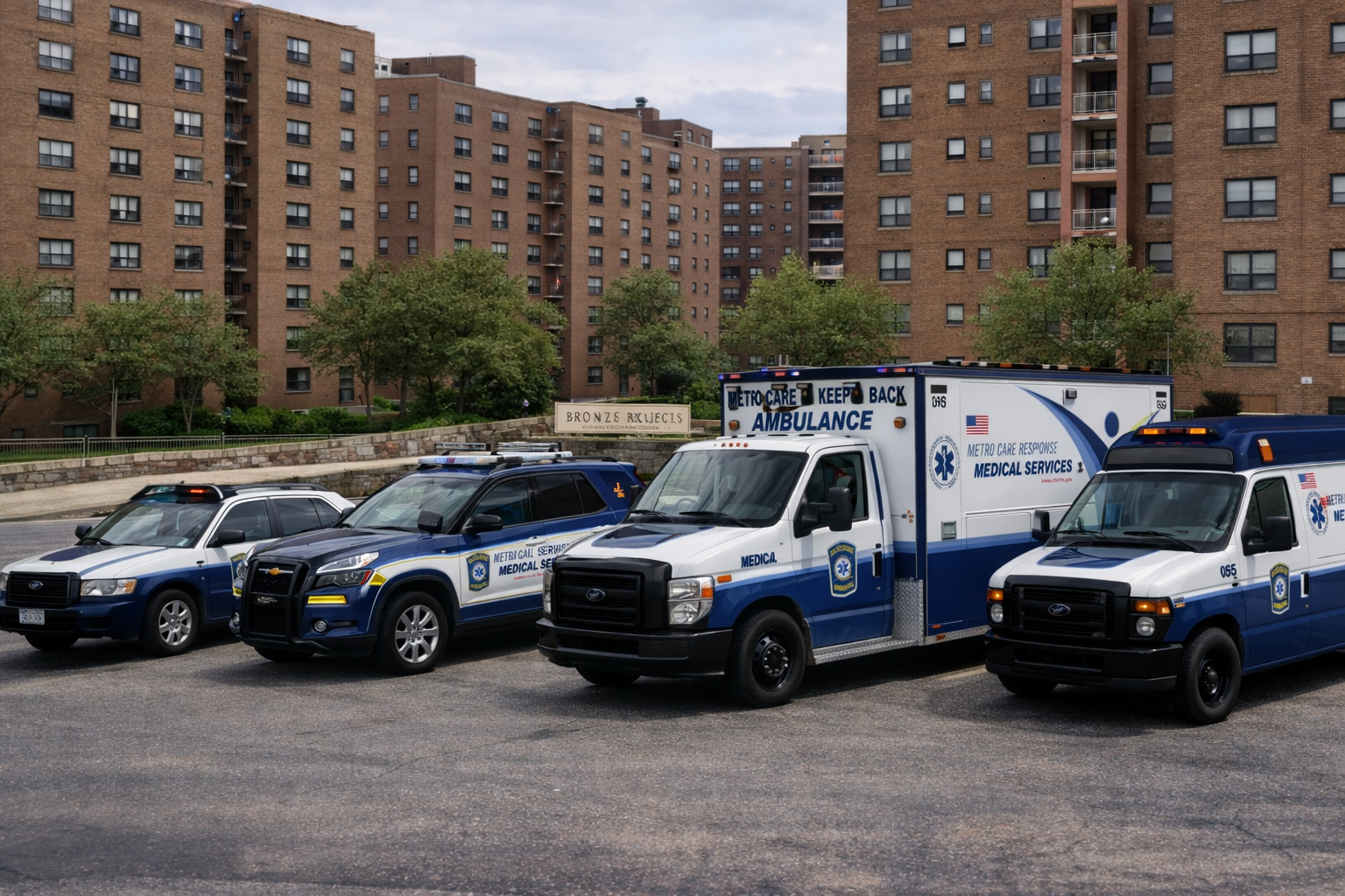 Fully Stocked Metro Care Response Ambulance Interior