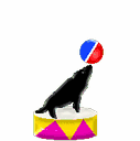 Thing character animated GIF on a Y2K custom website developer about page