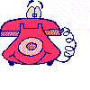 Animated ringing phone GIF for contacting a Connecticut custom website developer